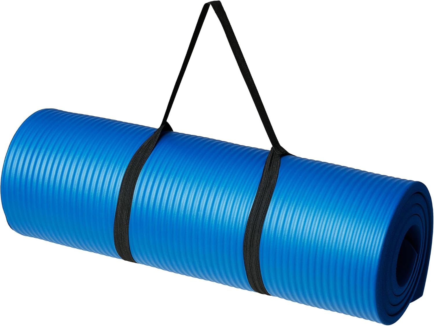 Extra Thick Exercise Yoga Mat with Carrying Strap – Non-Slip Fitness & Workout Mat for Yoga, Pilates, Stretching & Home Gym